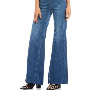 Free People Drapey Aline Flared Pull On Jeans